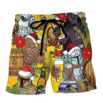 Christmas Dear Santa Heres Your Beer Beach Short | Newhawaiianshirts AU