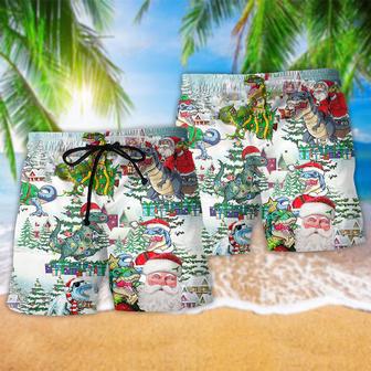 Christmas Have A Roarsome Beach Short | Newhawaiianshirts AU