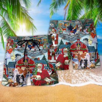 Christmas Love Many Animals Beach Short | Newhawaiianshirts AU