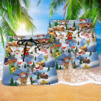 Christmas Mexican Say Merry Christmas Beach Short | Newhawaiianshirts CA