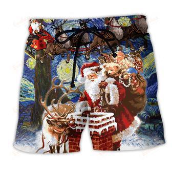 Christmas Santa Coming For You Beach Short | Newhawaiianshirts AU