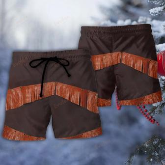 Christmas Santa Cowboy Vintage Style Beach Short | Newhawaiianshirts UK