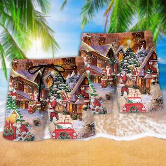 Christmas Santa Is Delivering Lover Beach Short | Newhawaiianshirts AU