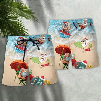 Christmas Santa Play On Beach Beach Short | Newhawaiianshirts AU