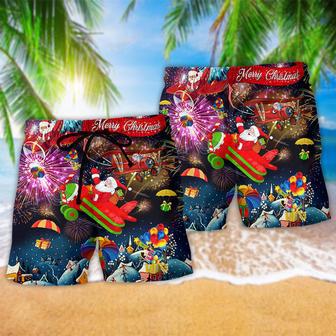 Christmas Spreading Love Santa Beach Short | Newhawaiianshirts UK