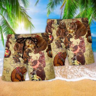 Circus Bears Amazing Cool Style Beach Short | Newhawaiianshirts