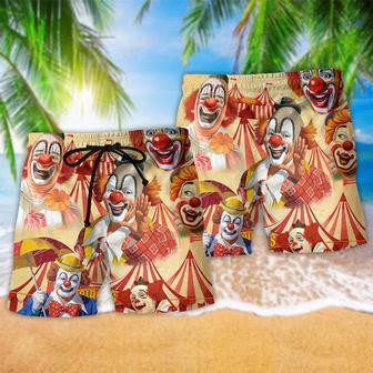 Clown Funny Happy Cool Beach Short | Newhawaiianshirts AU