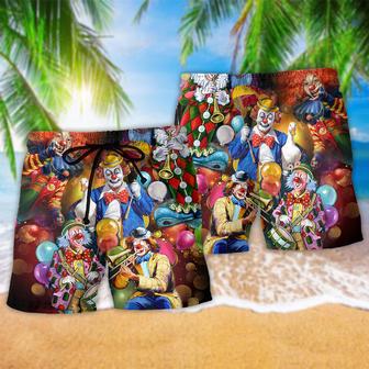 Clown Happiness Funny Style Beach Short | Newhawaiianshirts UK