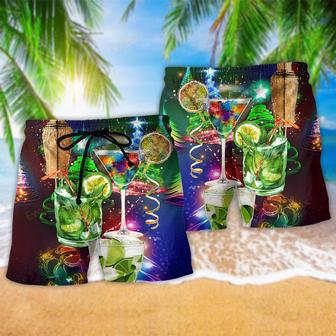 Cocktail Christmas Merry Christmas Beach Short | Newhawaiianshirts AU