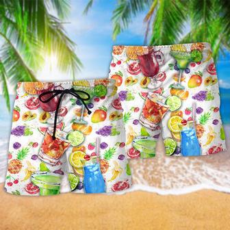 Cocktail Margarita Colorful Summer Beach Short | Newhawaiianshirts UK