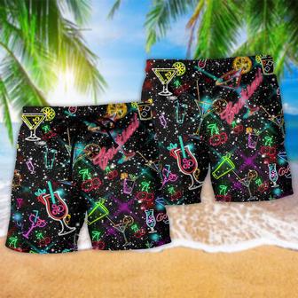 Cocktail Neon Love Style Beach Short | Newhawaiianshirts AU