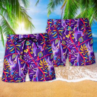 Colorful Monkey Purple Style Beach Short | Newhawaiianshirts AU