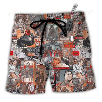 Comic Vintage Style Beach Short | Newhawaiianshirts AU