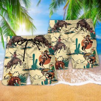 Cowboy Loves Desert Cool Style Beach Short | Newhawaiianshirts