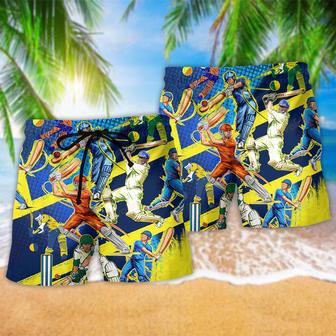 Cricket Lets Play Cricket Beach Short | Newhawaiianshirts UK