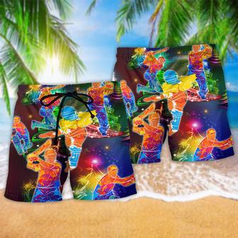 Cricket Life Is Better With Cricket Merry Christmas Beach Short | Newhawaiianshirts DE