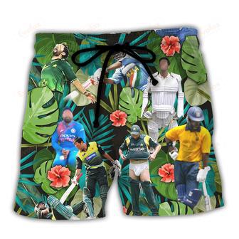 Cricket Sport Funny Play Amazing Tropical Art Beach Short | Newhawaiianshirts UK