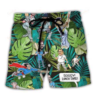 Cricket Sport Funny Play Tropical Vibe Beach Short | Newhawaiianshirts UK