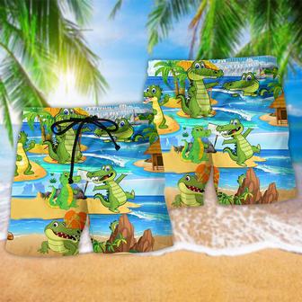 Crocodile Love Life Hot Summer Beach Short | Newhawaiianshirts UK