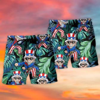 Dance Happy Independence Day Beach Short | Newhawaiianshirts AU