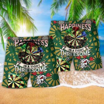 Dart Happiness Is A Tight Threesome Beach Short | Newhawaiianshirts