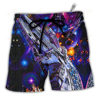 Darth Millennium Falcon Beach Short | Newhawaiianshirts AU