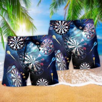 Darts Amazing Darts Into The Galaxy Cool Beach Short | Newhawaiianshirts UK