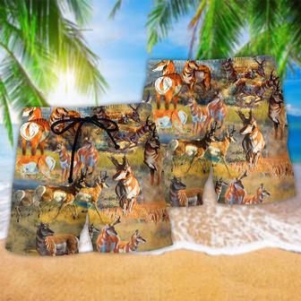 Deer Buck Deer On The Field Classic Beach Short | Newhawaiianshirts UK