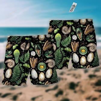 Dinosaur Amazing Tropical Leaf Beach Short | Newhawaiianshirts UK