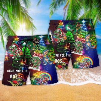 Dinosaur Bright In Night Xmas Beach Short | Newhawaiianshirts AU