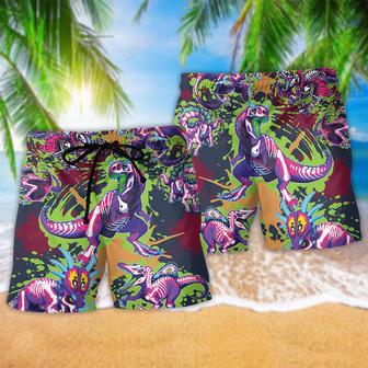 Dinosaur Don't Forget To Be Rawrsome Color Beach Short | Newhawaiianshirts DE