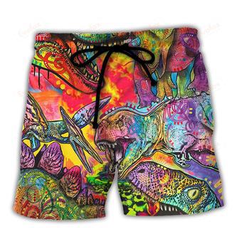 Dinosaur Wonderful World Beach Short | Newhawaiianshirts