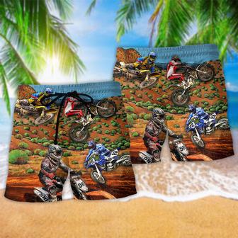 Dirt Bike Cool Life Beach Short | Newhawaiianshirts AU