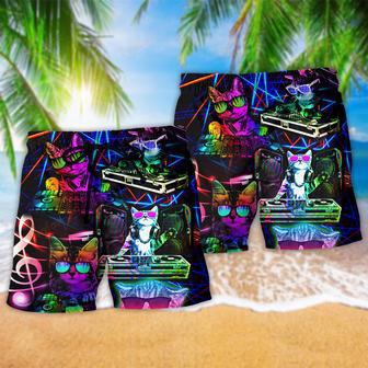 DJ Cat Life Stunning Beach Short | Newhawaiianshirts AU