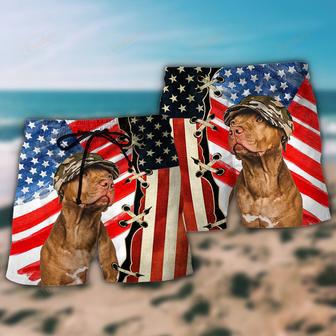 Dog Independence Day Beach Short | Newhawaiianshirts AU