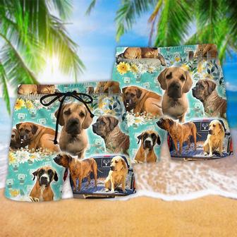 Dog Love Dog Floral Beach Short | Newhawaiianshirts AU