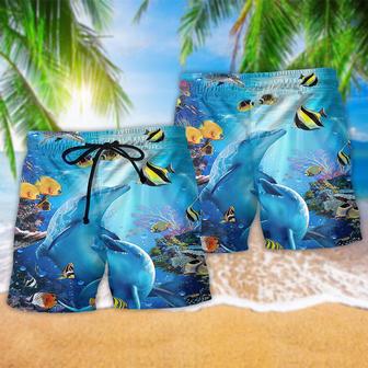 Dolphin Amazing Dolphin In The Ocean Beach Short | Newhawaiianshirts AU