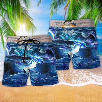 Dolphin Love Ocean Love Human Beach Short | Newhawaiianshirts UK