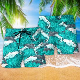 Dolphin Loves Fresh Ocean And Summer Beach Short | Newhawaiianshirts DE