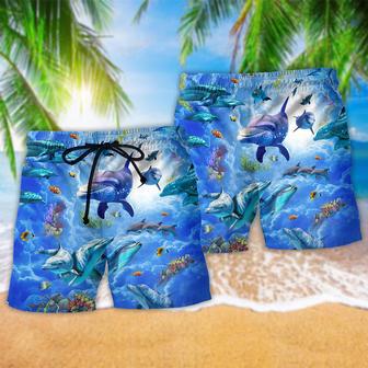 Dolphin My Spirit Animal Is A Dolphin Blue Beach Short | Newhawaiianshirts UK