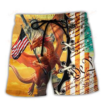 Dragon American Love Life So Cool Beach Short | Newhawaiianshirts AU