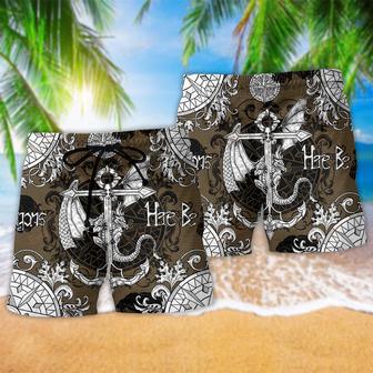 Dragon Anchor Vintage Sea Life Beach Short | Newhawaiianshirts CA