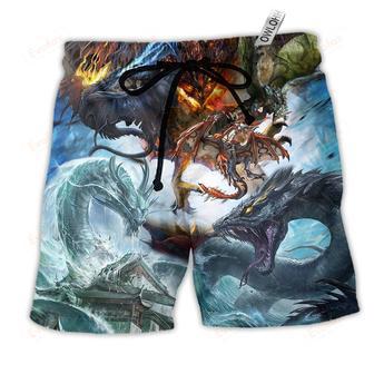 Dragon Battle Of Gods Beach Short | Newhawaiianshirts AU