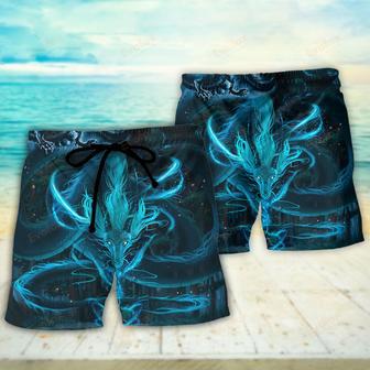 Dragon Blue Lighting And The Witch Beach Short | Newhawaiianshirts AU