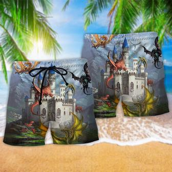 Dragon Love Life Clouded Sky Beach Short | Newhawaiianshirts AU