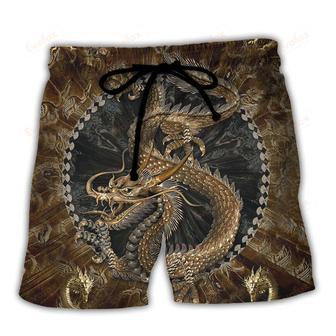 Dragon Love Life Colorful Beach Short | Newhawaiianshirts CA