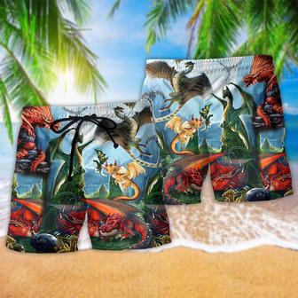 Dragon Love Life Cool Beach Short | Newhawaiianshirts AU