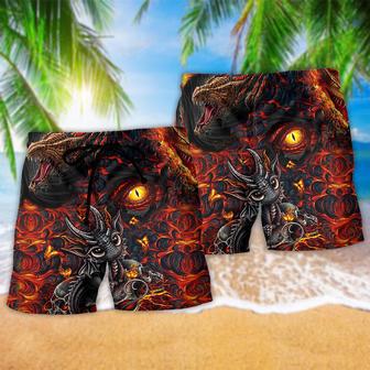 Dragon Love Life Cool Fire Beach Short | Newhawaiianshirts CA