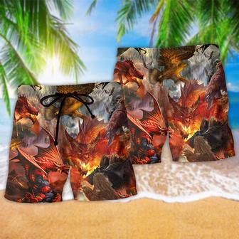 Dragon Love Life Fire Beach Short | Newhawaiianshirts AU