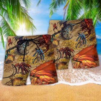 Dragon Love Life Golden Beach Short | Newhawaiianshirts AU